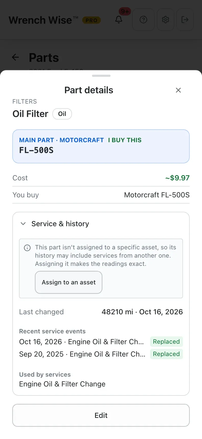 Wrench Wise™ app: …for its substitutes, the services that use it, and its history.