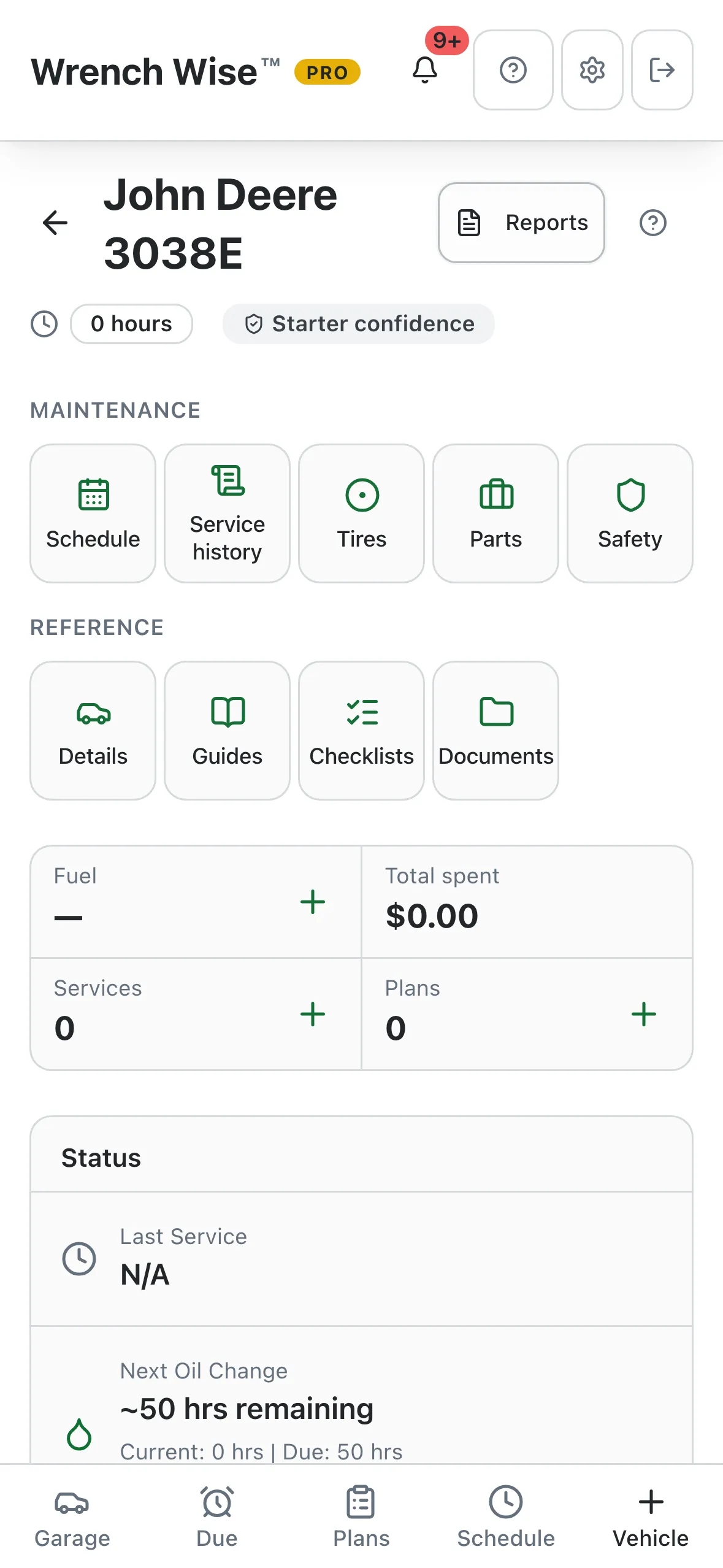 Wrench Wise™ app screenshot: So do tractors